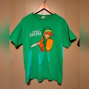 Green Mens Medium Zelda Tshirt